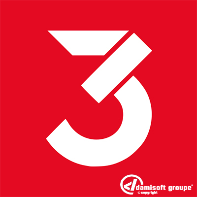 3 Sat 3SAT Logo für Schweiz Deutschland und Österreich Logo Icon Live IPTV